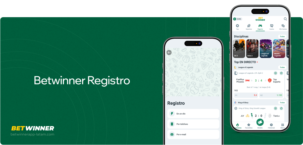 Betwinner APP América Latina Registro