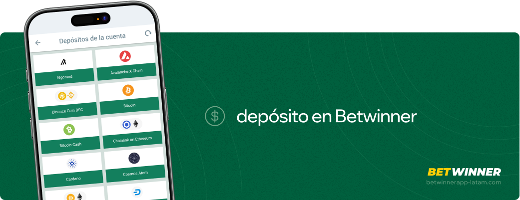 Depósito en Betwinner APP América Latina